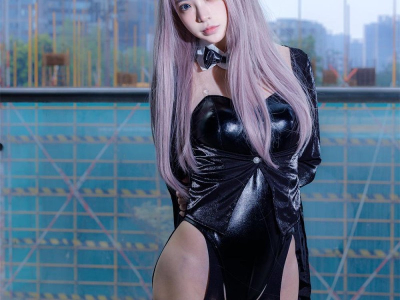 疯猫ss紫发礼服兔女郎42p