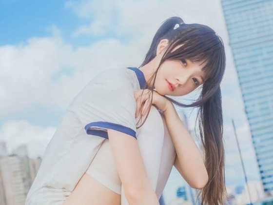 桜桃喵《蓝色体操服》——青春气息扑面而来