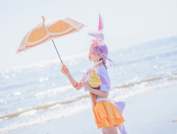桜桃喵的《公孙离》Cosplay——海边的精灵兔,甜美又飒爽! 第2张 桜桃喵的《公孙离》Cosplay——海边的精灵兔,甜美又飒爽! 第2张