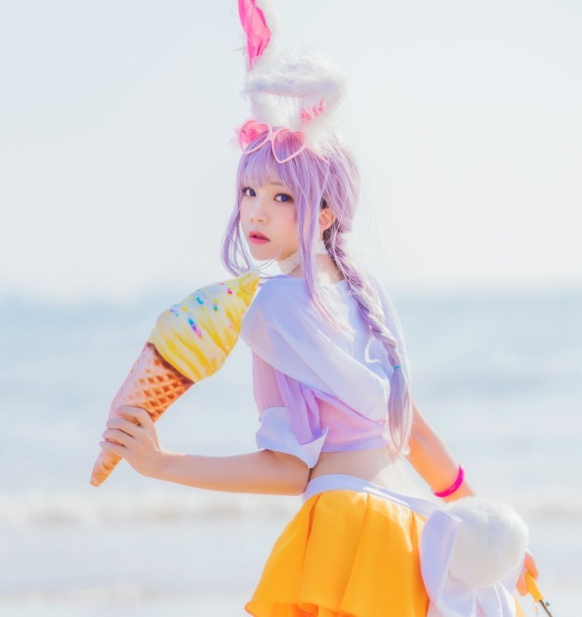 桜桃喵的《公孙离》Cosplay——海边的精灵兔,甜美又飒爽! 第3张 桜桃喵的《公孙离》Cosplay——海边的精灵兔,甜美又飒爽! 第3张