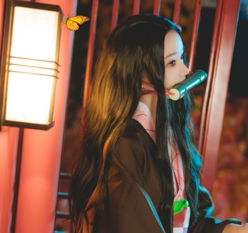 桜桃喵《灶门祢豆子》:温柔与野性的交织,梦幻般的鬼魅气息 第2张 桜桃喵《灶门祢豆子》:温柔与野性的交织,梦幻般的鬼魅气息 第2张