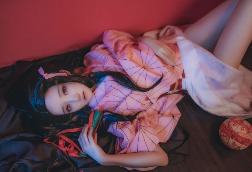 桜桃喵《灶门祢豆子》:温柔与野性的交织,梦幻般的鬼魅气息 第1张 桜桃喵《灶门祢豆子》:温柔与野性的交织,梦幻般的鬼魅气息 第1张