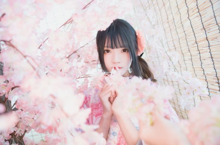 桜桃喵《双人本》—穿越春日桃花的轻盈舞步 第1张 桜桃喵《双人本》—穿越春日桃花的轻盈舞步 第1张