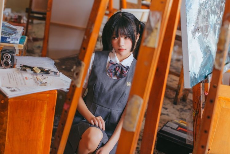 桜桃喵《画室少女》——青春画室中的艺术瞬间 第2张 桜桃喵《画室少女》——青春画室中的艺术瞬间 第2张