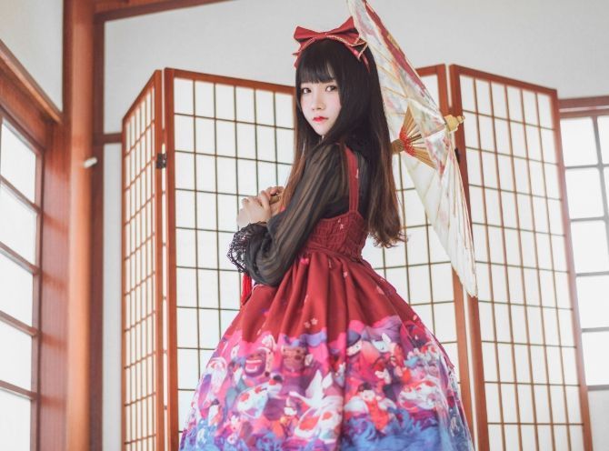 桜桃喵《和风lolita》:化身日式洛丽塔,优雅与俏皮并存 第3张 桜桃喵《和风lolita》:化身日式洛丽塔,优雅与俏皮并存 第3张